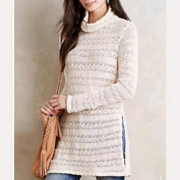 Anthropologie Sweaters - Ro&De - Anthropologie NWOT Ivory Paxton Sweater Tunic